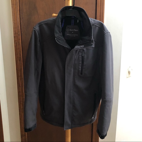 calvin klein water resistant shell wind protection jacket